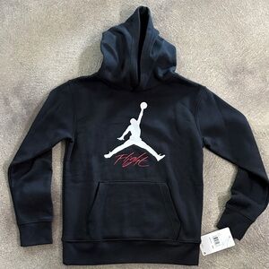 Boys Black Nike Air Jordan Hoodie (M)